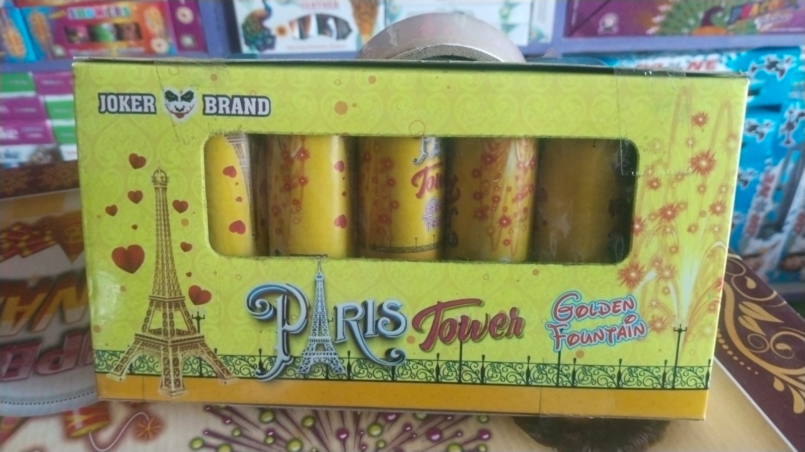 Paris Tower Golden Fountain 5pcs