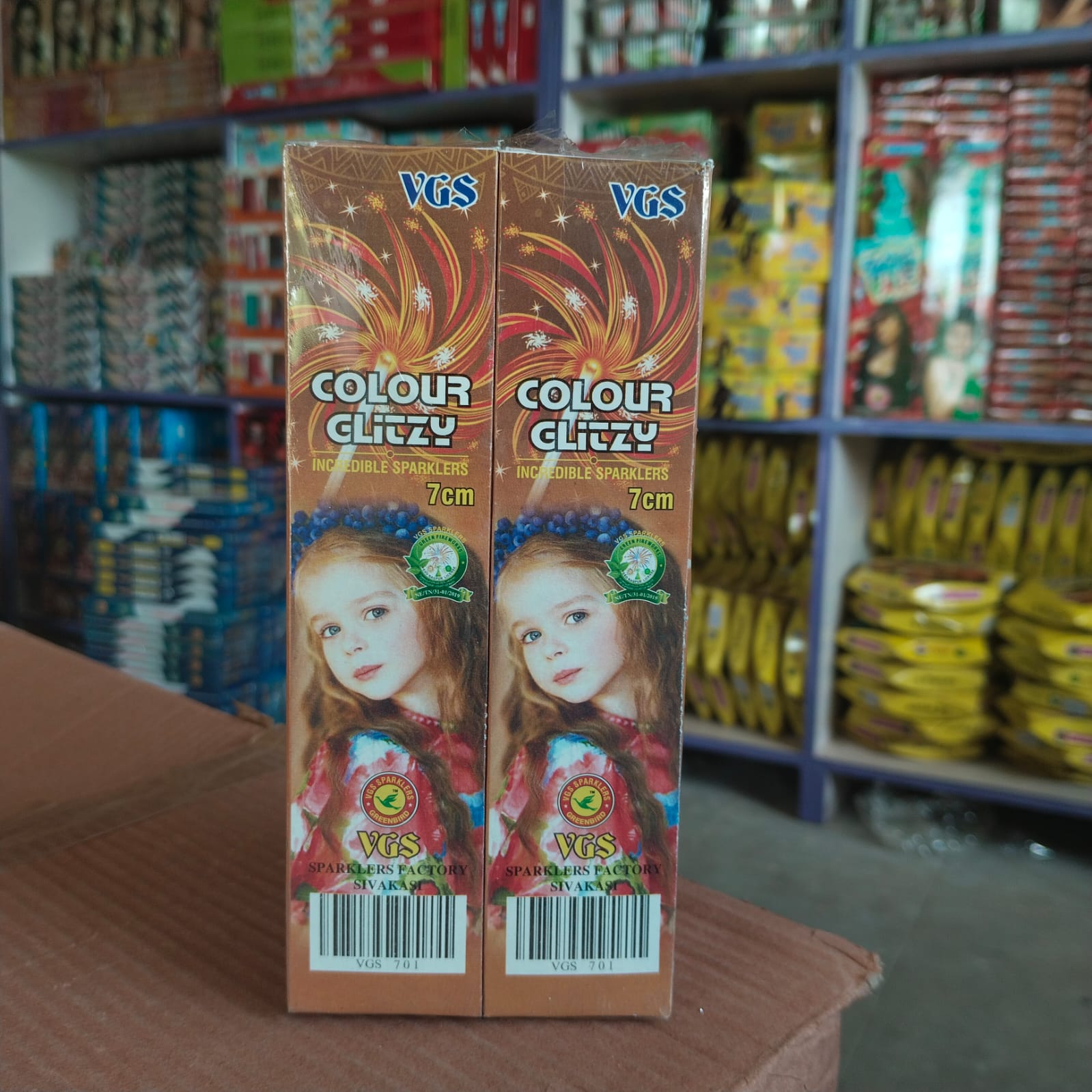 7cm Colour Crackling